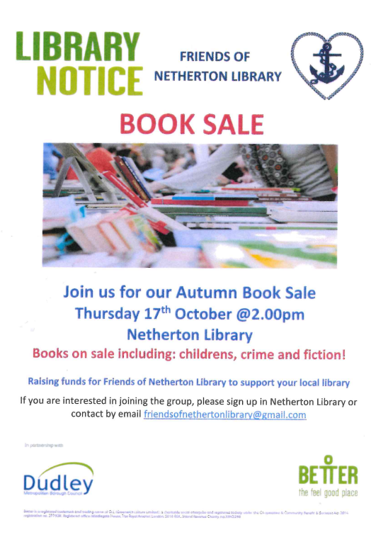 Friends of Netherton Library - Book Sale